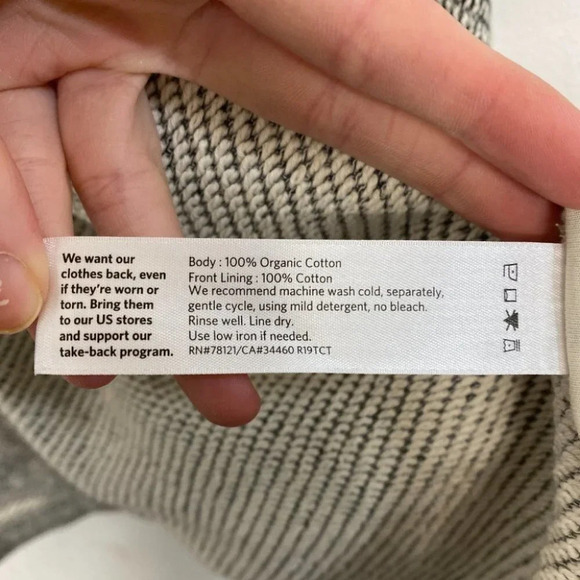 Eileen Fisher Grano Organic Cotton Blend Jacket Open Knit Large Light Gray - Picture 9 of 10